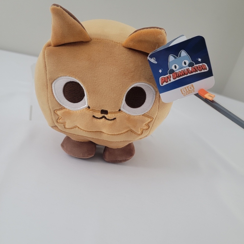 Pet Simulator X, Big Games Golden Fox Stuffed‎ Animal HAS CODE